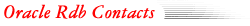 Oracle Rdb Contacts