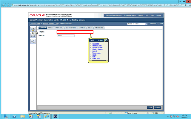 Screen image of this step