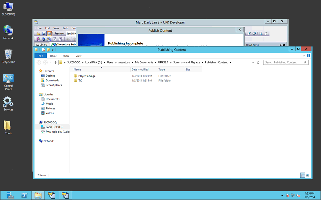 Screen image of this step