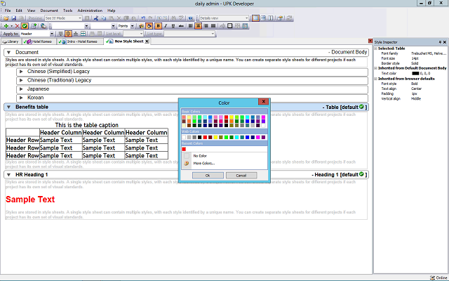 Screen image of this step
