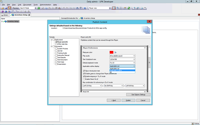 Screen image of this step