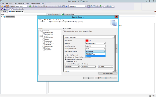 Screen image of this step