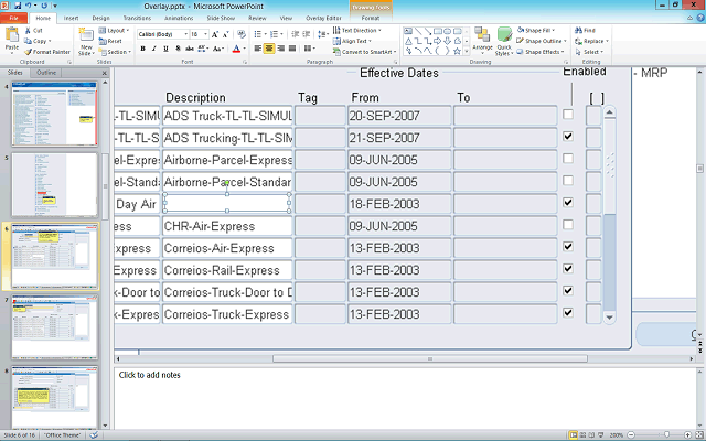 Screen image of this step