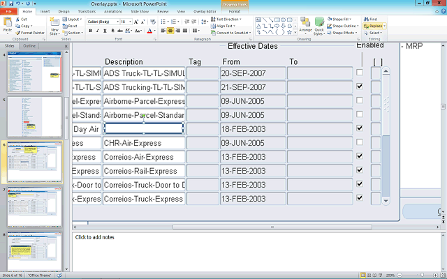 Screen image of this step
