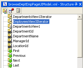 Structure Window with model bindings