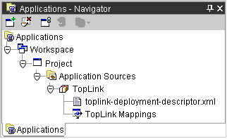 This figure shows the toplink-deployment-descriptor.xml.