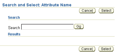 List Of Values layout with basic search block