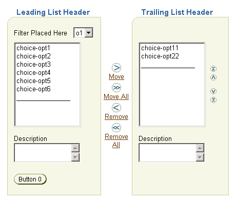 Shuttle with leading list and trailing list