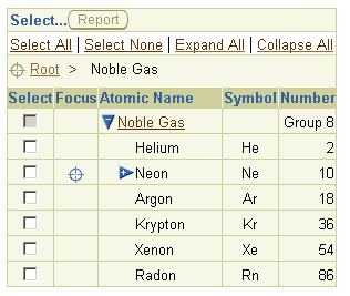 HGrid with focus root and bread crumbs