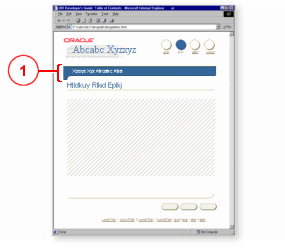 Page layout with no tabs and label instead of global header
