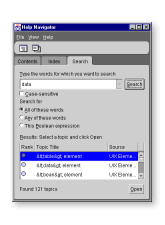 Table of Contents Tabs in OHJ