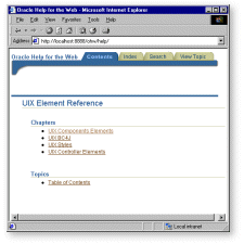 Table of Contents Tabs in OHW