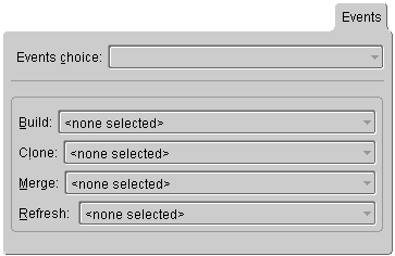 This figure shows the Events tab. 
