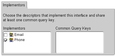 This figure shows the Implementors tab.