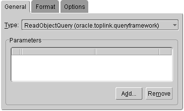 This figure shows the General tab on the Named Queries tab.