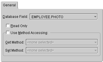 This figure shows the General tab for a serialized mapping.