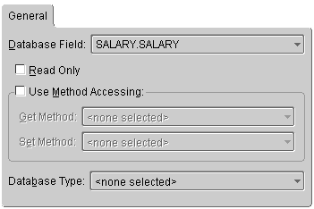 This figure shows the General tab for a type conversion mapping.