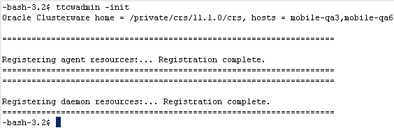 ttCWAdmin -init