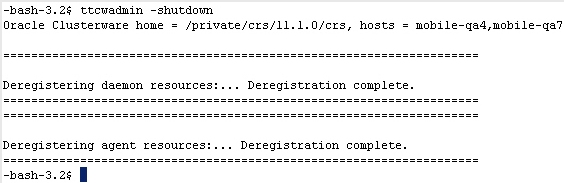 ttCWAdmin -shutdown