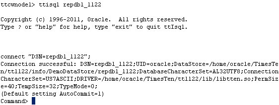 ttIsql repdb1_1122