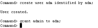 create admin user