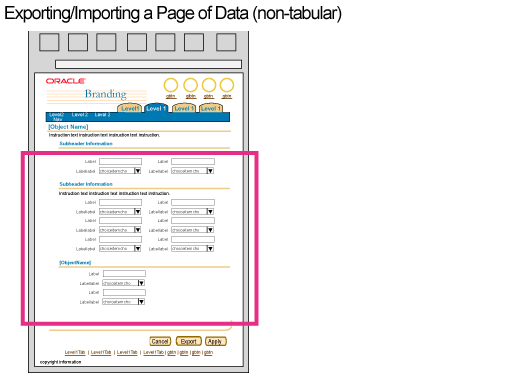 Exporting/Importing A Page of Data