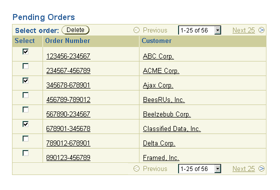 Basic Multi-Select Control Bar - Sample