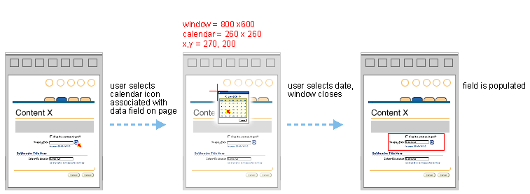 Date Picker in Secondary Window Flow