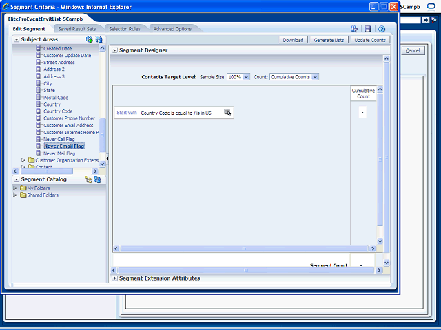 Screen image of this step