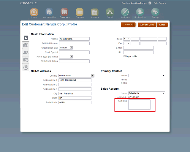 Screen image of this step