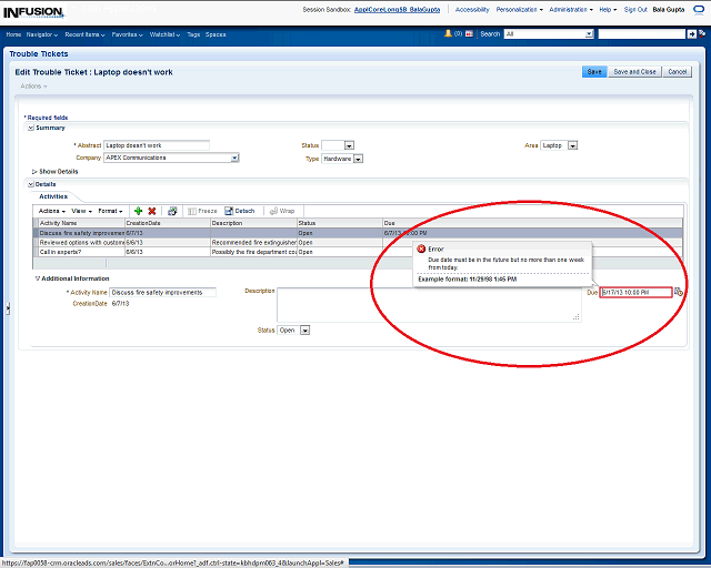 Screen image of this step