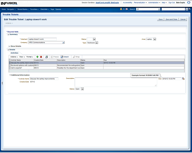 Screen image of this step