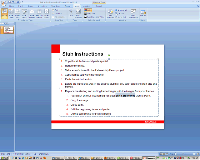 Screen image of this step