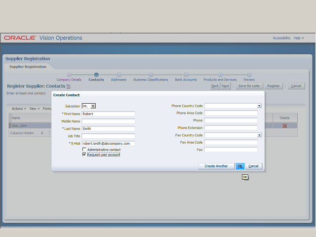 Screen image of this step