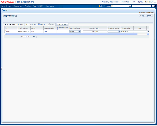 Screen image of this step