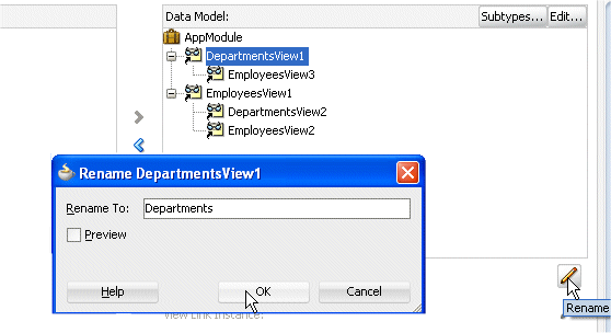 Rename DepartmentsView1 to Departments