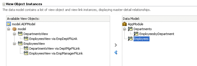 The new data model after renaming and removing components