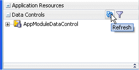 Refreshing the Data Controls pane