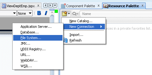 Dropping the Panel Tabbed component onto the Facet Center